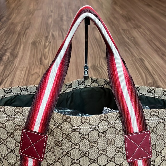 A37- π― % authentic Gucci totes bag - Picture 12 of 16